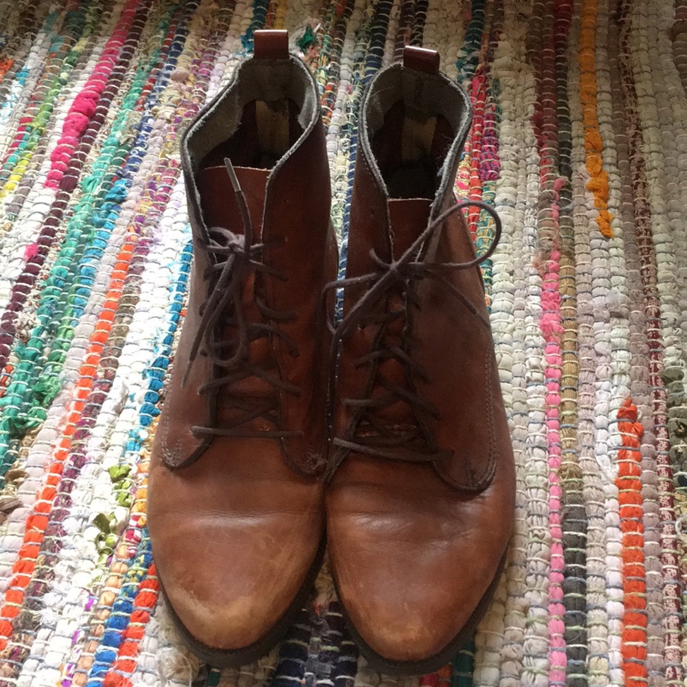 Lace up booties